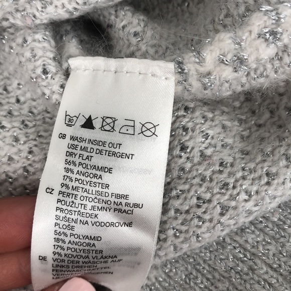 Silver and white Maternity Sweater - Picture 8 of 8